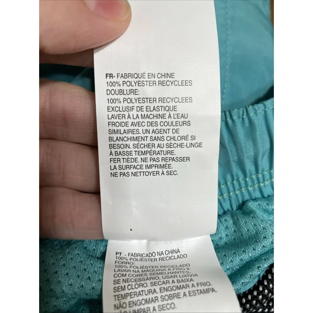 Nike Swim Men's Large Teal Trunks Shorts Lined New